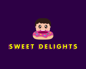 Donut Kid Eat logo design