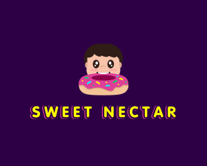 Donut Kid Eat logo design