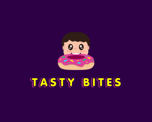 Eat - Donut Kid Eat logo design