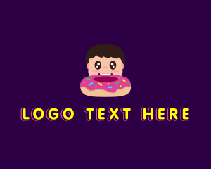 Donut Kid Eat Logo