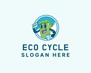 Recycling - Trash Bin Garbage logo design