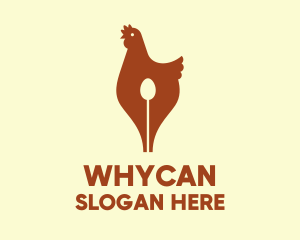 Quill - Hen Poultry Pen logo design