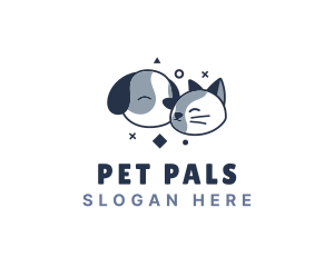 Pet Kitten Dog Clinic logo design