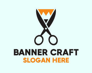 Pencil Scissors Cut logo design