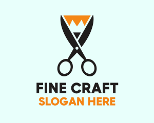 Pencil Scissors Cut logo design