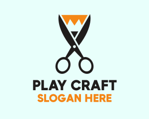 Pencil Scissors Cut logo design