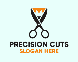 Cutting - Pencil Scissors Cut logo design