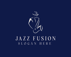 Jazz - Saxophone Jazz Musician logo design