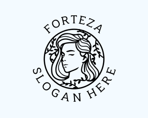 Female Wreath Beauty logo design