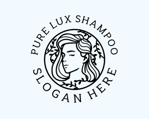 Shampoo - Female Wreath Beauty logo design