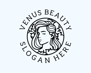 Female Wreath Beauty logo design