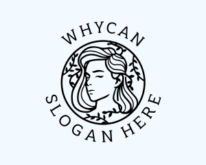 Female Wreath Beauty Logo