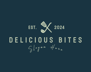 Tasty - Spatula Ladle Diner logo design