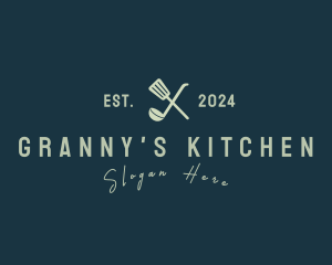 Spatula Ladle Diner logo design