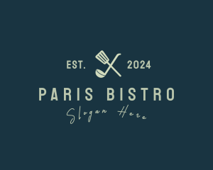 Spatula Ladle Diner logo design