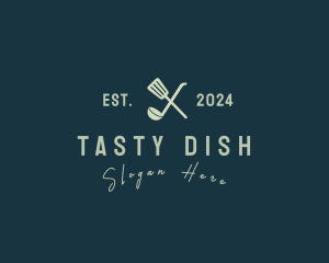 Spatula Ladle Diner logo design