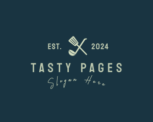 Spatula Ladle Diner logo design