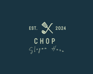 Culinary - Spatula Ladle Diner logo design