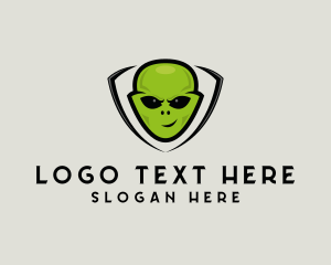 Icon - Alien Shield Avatar logo design