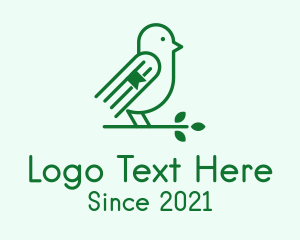 Home School - Green Bird Book logo design