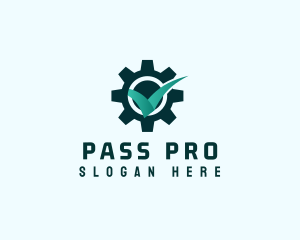 Pass - Generic Check Gear logo design