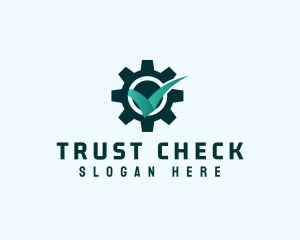 Verify - Generic Check Gear logo design