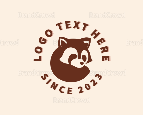 Wild Racoon Animal Logo