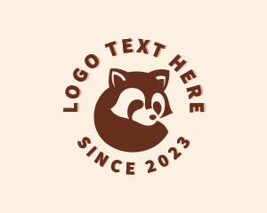 Red Panda - Wild Racoon Animal logo design