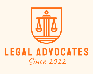 Shield Scale Legal Service  logo design