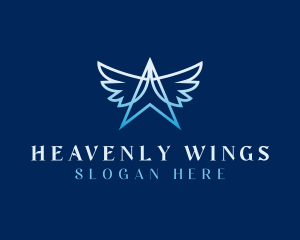 Angel Wings Angelic logo design