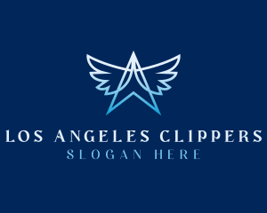 Angel Wings Angelic logo design