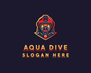 Diver - Robot Cyborg Gaming logo design