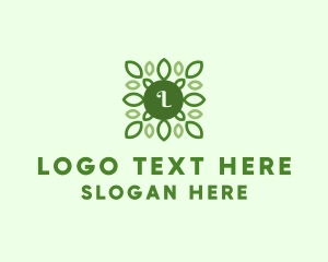 Organic Nature Leaf logo design