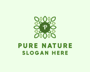 Organic Nature Leaf logo design