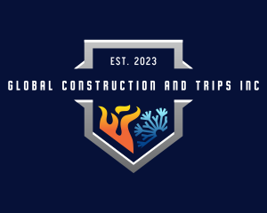 Industrial Fire Ice Ventilation Logo