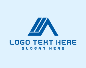 Corporate - House Roof Letter A logo design