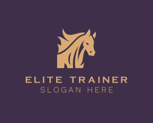 Horse Stallion Trainer logo design