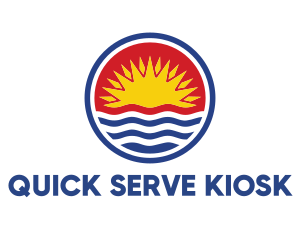 Kiribati Circle Flag logo design