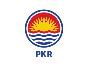 Kiribati Circle Flag logo design