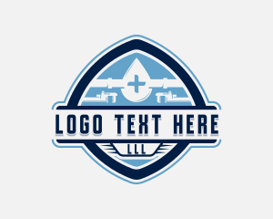 Maintenance - Plumbing Pipe Wrench logo design