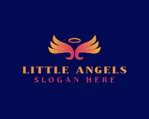 Angelic Wings Halo logo design