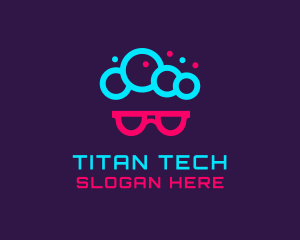 Geek Neon Tech logo design