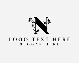 Fragrance - Flower Salon Letter N logo design