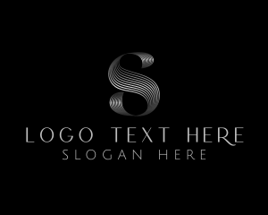 Salon - Boutique Luxury Metallic Letter S logo design
