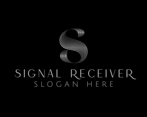 Boutique Luxury Metallic Letter S logo design