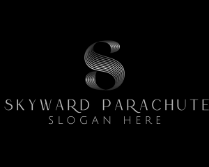 Boutique Luxury Metallic Letter S logo design