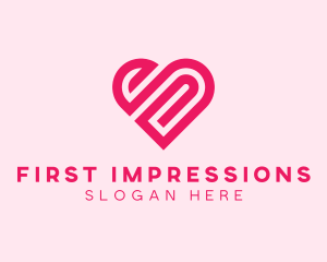 Date - Heart Dating App logo design