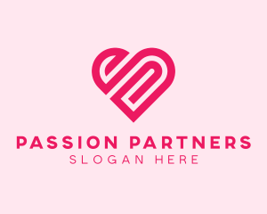 Heart Dating App logo design