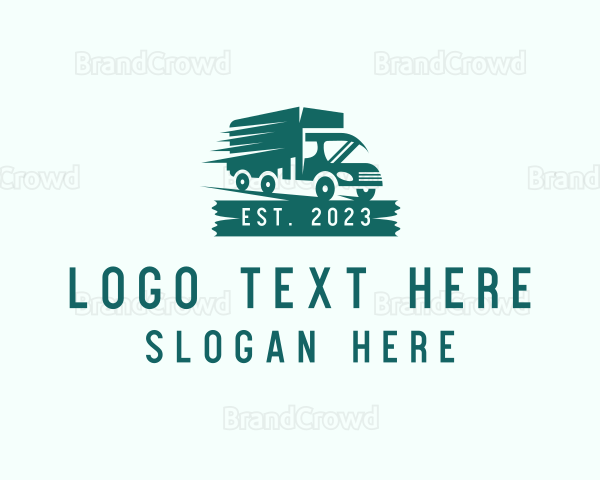 Modern Truck Transport Logo
