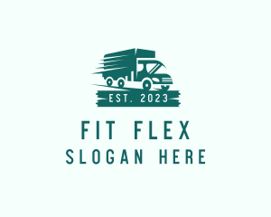 Freight - Modern Truck Transport logo design